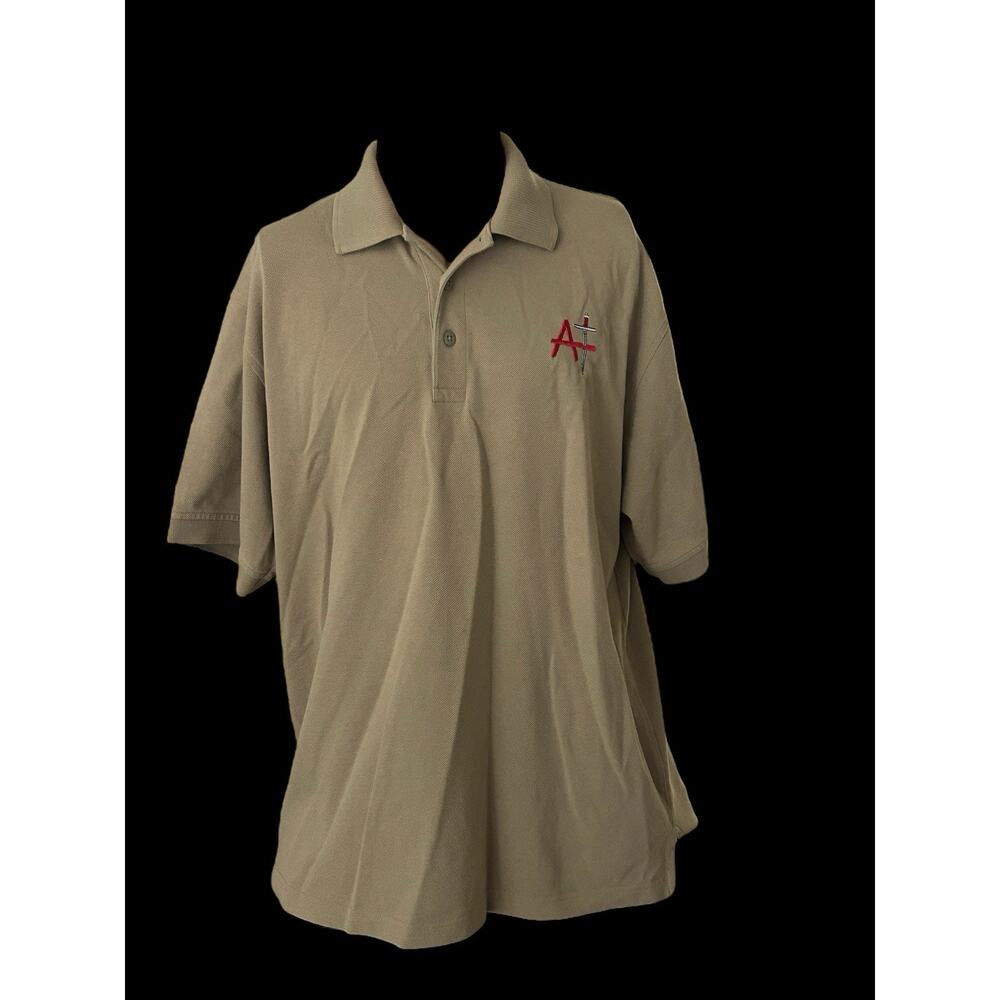 5.11 Tactical Short Sleeve‎ Polo Shirt Men's Large Light Brown/Tan. See Pics